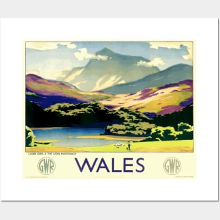 Vintage British Travel Poster: Wales via Great Western Railway Posters and Art